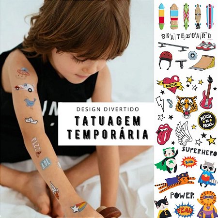 Tatuagem Temporária Infantil Tatufun Modelo: Diversos