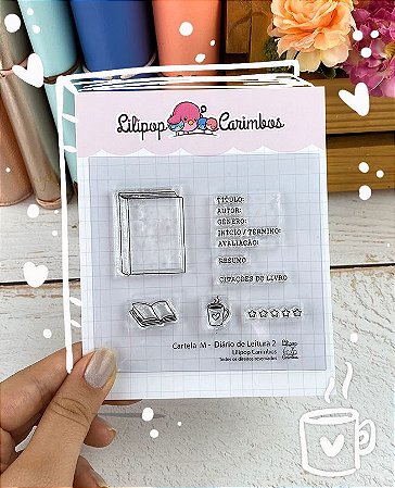Kit de Carimbos M Diário de Leitura 2 - Lilipop