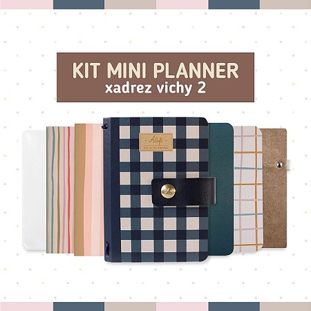 Kit Planner Mini Xadrez Vichy 2