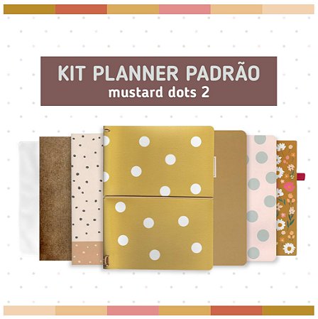 Kit Planner Padrão Mustard Dots 2