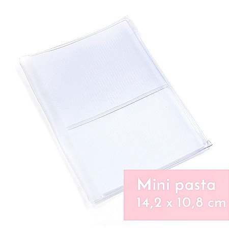 Mini Pasta Plástica Com Zip Para Mini Planner A.Craft