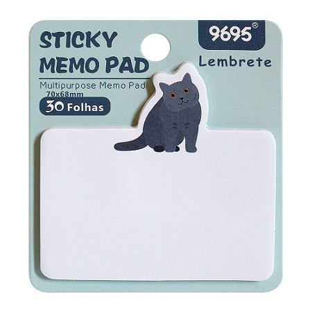 Post-it Sticky Memo Pad 9695 - Gato Azul