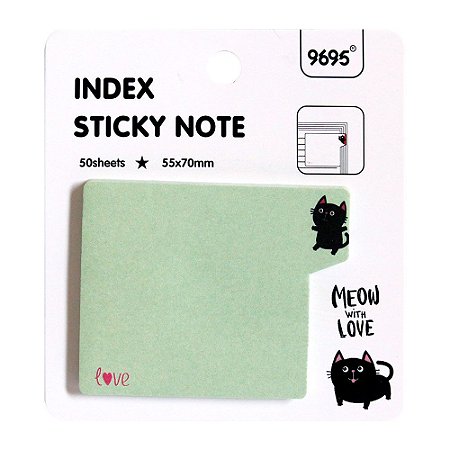 Post-it Index Sticky Note 9695 - Gato Verde