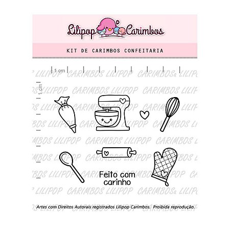 Kit de Carimbos Confeitaria - Lilipop