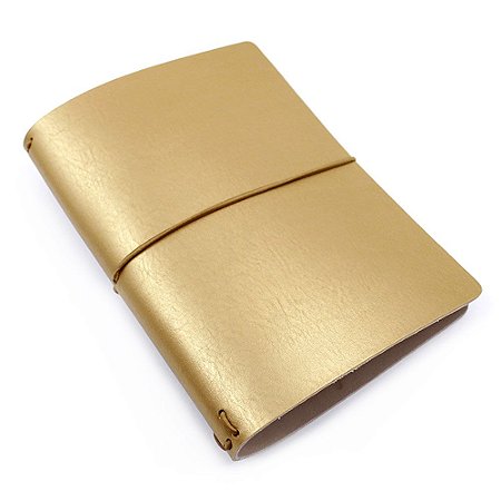 Capa Matte Gold Dourada (Para 4 Blocos) Para Planner A.Craft Tamanho Padrão