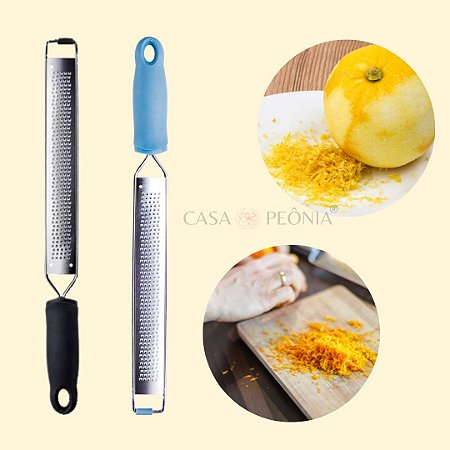 Ralador Régua Fino em Inox Com Cabo em Silicone - 1 Unidade