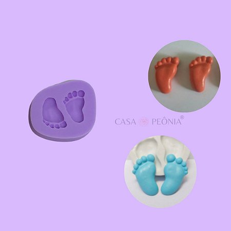 Molde de Silicone Pé Mini