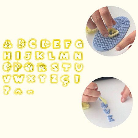 Kit Cortador de Letras 2cm - 38 Peças
