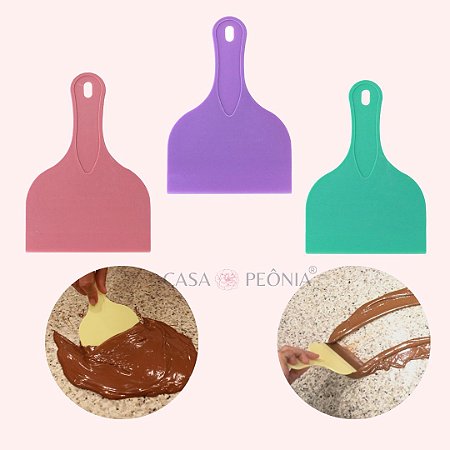 Espátula Para Temperar Raspar Preparar Chocolate - 1 Unidade