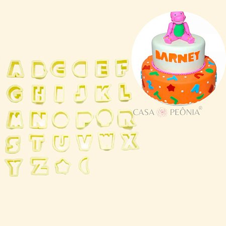 Kit Cortador Letras 3,5cm - 28 Peças
