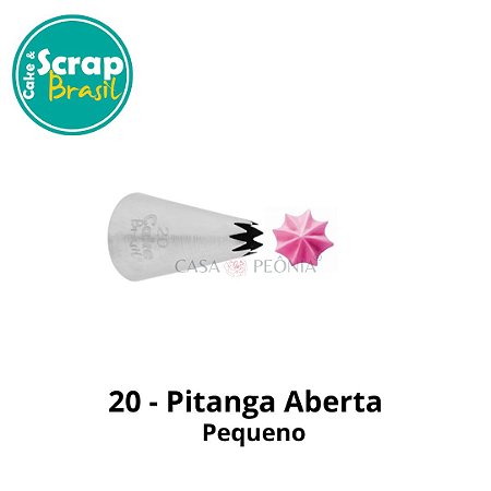 Bico de Confeitar Pitanga Aberta 20 - Pequeno