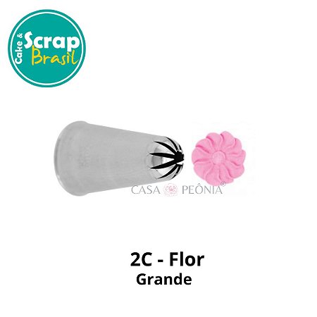 Bico de Confeitar Flor 2C - Grande