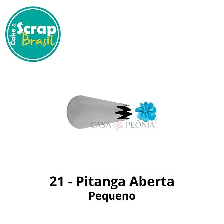 Bico de Confeitar Pitanga Aberta 21 - Pequeno
