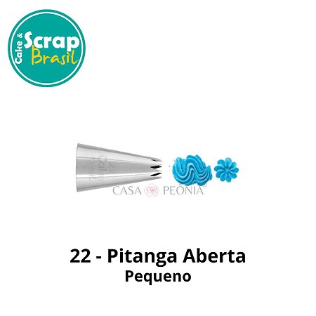 Bico de Confeitar Pitanga Aberta 22 - Pequeno