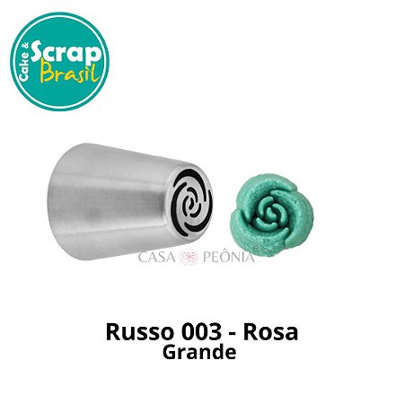 Bico de Confeitar Russo Rosa 003 - Grande