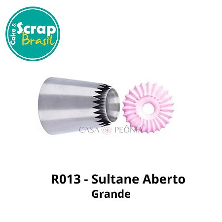 Bico de Confeitar Sultane Aberto R013 - Grande