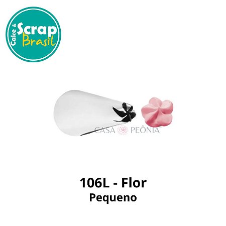 Bico de Confeitar Flor Para Canhoto 106L - Pequeno