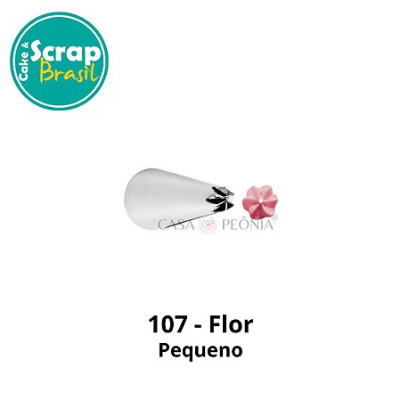 Bico de Confeitar Flor 107 - Pequeno