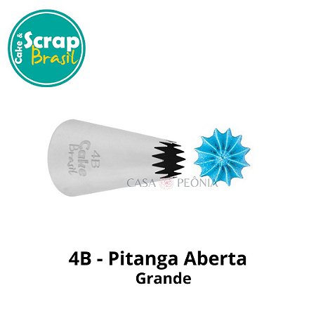 Bico de Confeitar Pitanga Aberta 4B - Grande