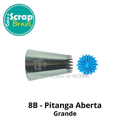 Bico de Confeitar Pitanga Aberta 8B - Grande