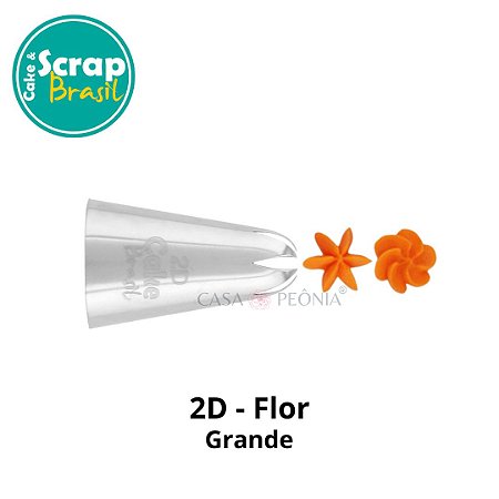 Bico de Confeitar Flor 2D - Grande
