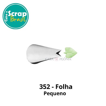 Bico de Confeitar Folha 352 - Pequeno