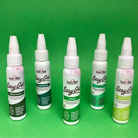 Corante em Gel Alimentício Easy Gel 25g - Tons de Verde