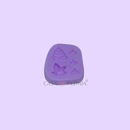 Molde de Silicone Abelha Colmeia Jardim
