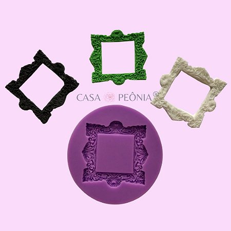 Molde de Silicone Moldura Quadros