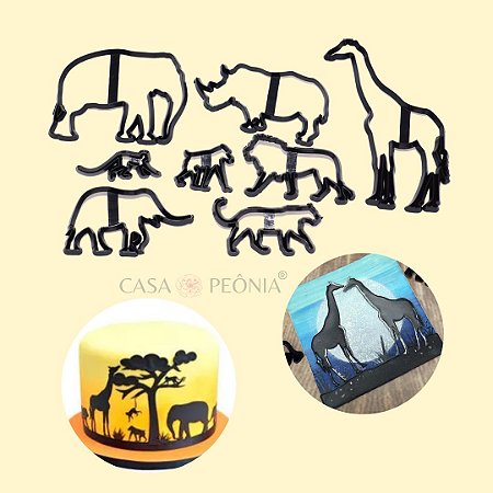Kit Cortador Safari Animais