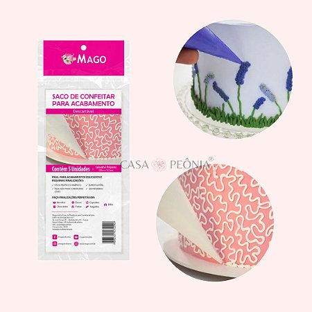 Saco de Confeitar Para Acabamento 30cm x 18,5cm - Descartável
