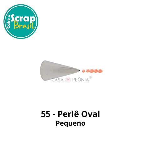 Bico de Confeitar Perlê Oval 55 - Pequeno