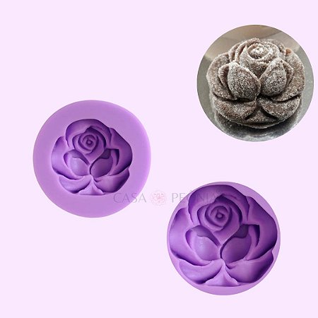 Molde de Silicone Rosa Flor