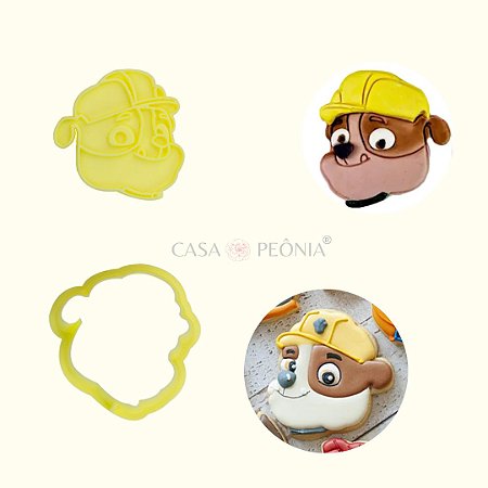 Kit Cortador Marcador Rubble Escavador Patrulha Canina - 2 Peças