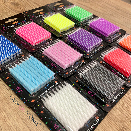 80 Velas de Aniversário Palito Pequena Espiral Mini Bentô Cake