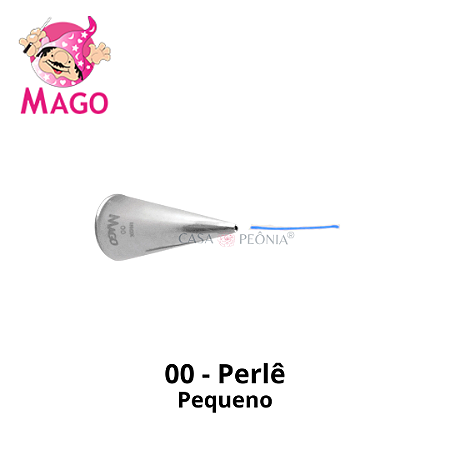 Bico de Confeitar Perlê 00 - Pequeno