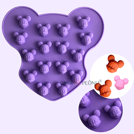 Forma de Silicone Ratinho - 16 Cavidades