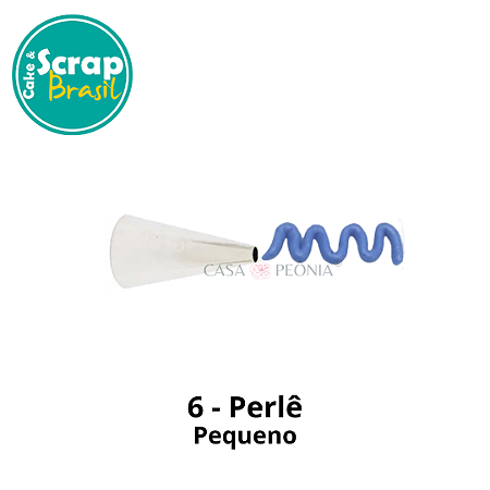 Bico de Confeitar Perlê 6 - Pequeno