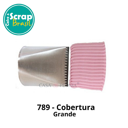Bico de Confeitar para Cobertura 789 Serra Inox - Extra Grande