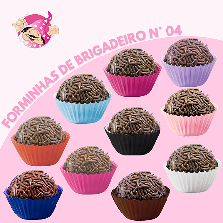 500 Forminhas Para Doces Brigadeiro N° 4 Lisa Papel Doces 30g - Mago