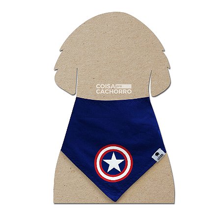 Bandana para cães Capitão América