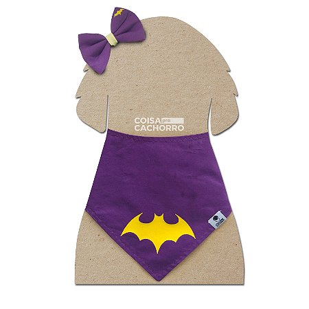 Kit Bandana e Laço Batgirl