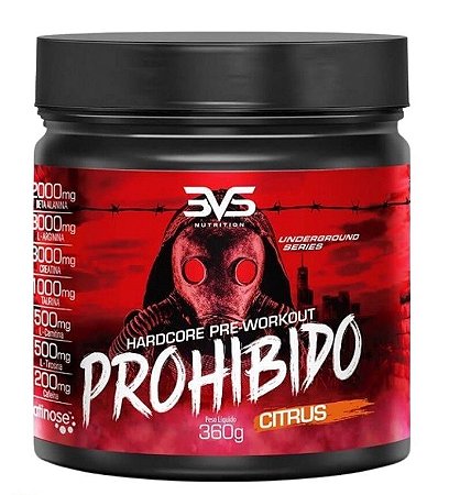 HARDCORE PRE-WORKOUT PROHIBIDO 360g