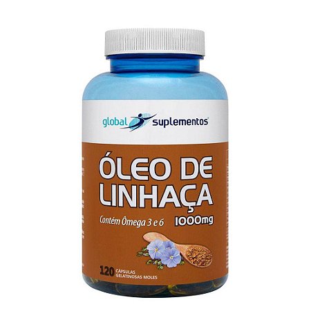 ÓLEO DE LINHAÇA 1000mg - 120 caps - Global Nutrition