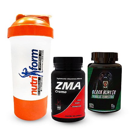 ZMA 90 caps + Trib. 90 tabletes + COQUETELEIRA GRATIS