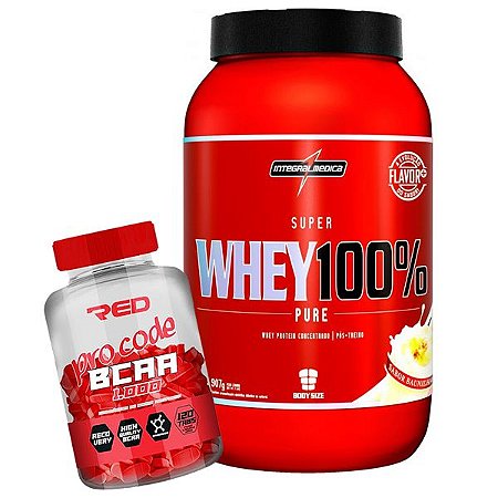 WHEY 100% 907g + BCAA PRO CODE RED SERIES