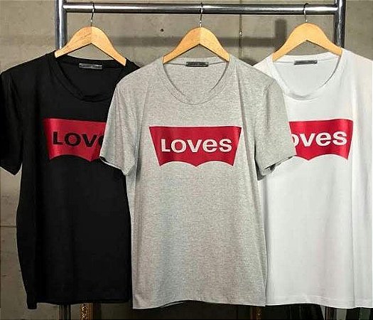 Camiseta T-Shirt Feminina LOVES