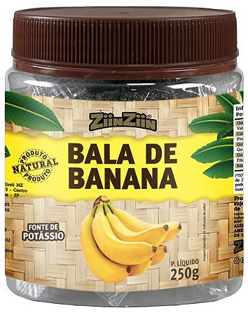 BALA DE BANANA- pote com 250G