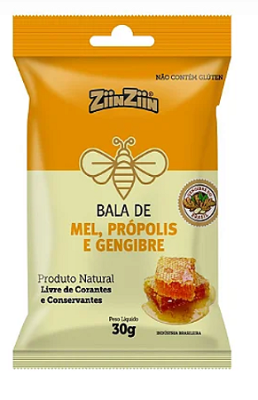BALA DE GENGIBRE DURAC/MEL E PROPOLIS SAQUINHO UNIDADE