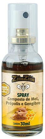 SPRAY- COMPOSTO DE MEL, PRÓPOLIS E GENGIBRE 30 ML